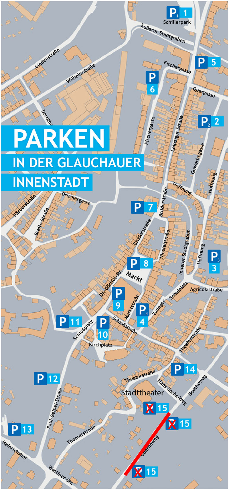 Übersicht Parken Sperrung [(c)Stadtverwaltung Glauchau]