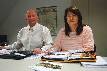 Friedensrichter Herr Rau und Frau Noack © Stadt Glauchau Friedensrichter Herr Rau und Frau Noack