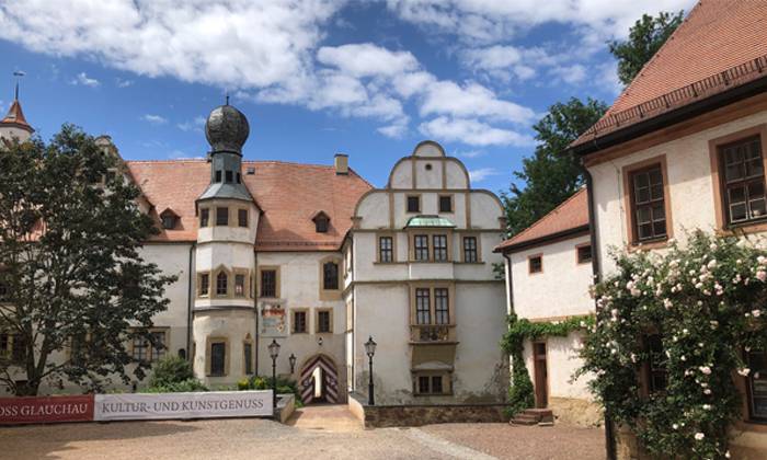 schloss hinterglauchau im frühling c stadt glauchau ©Stadt Glauchau
