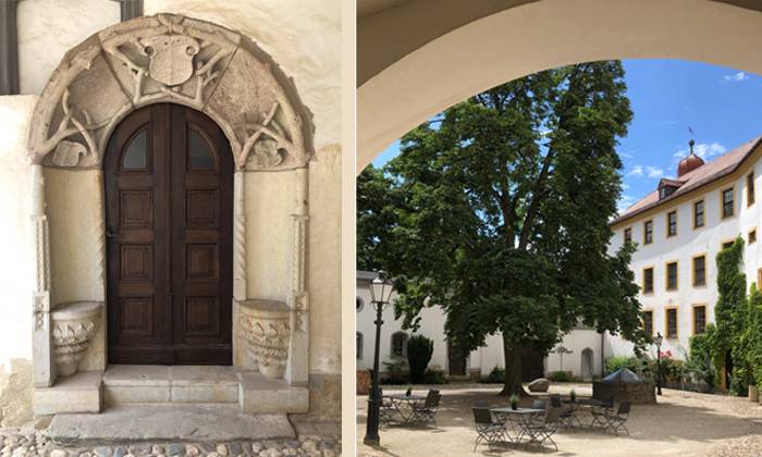 portal und schlosshof