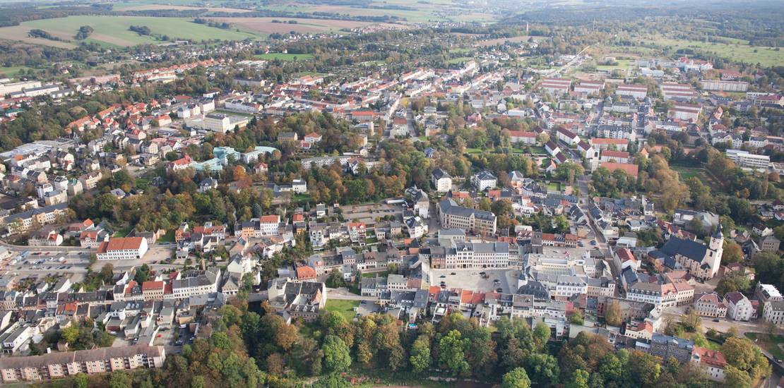 luftbild markt ©Stadt Glauchau