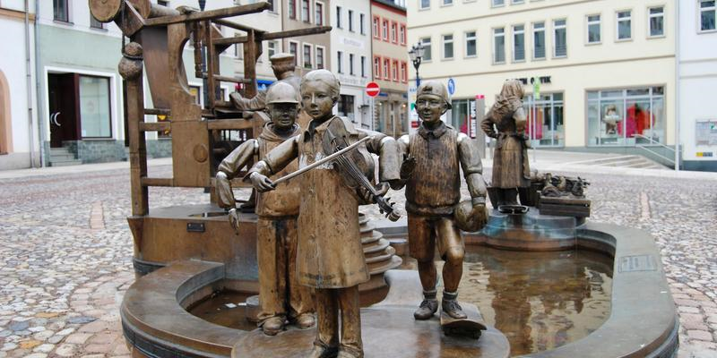 Marktbrunnen auf dem Marktplatz [(c)Stadt Glauchau]